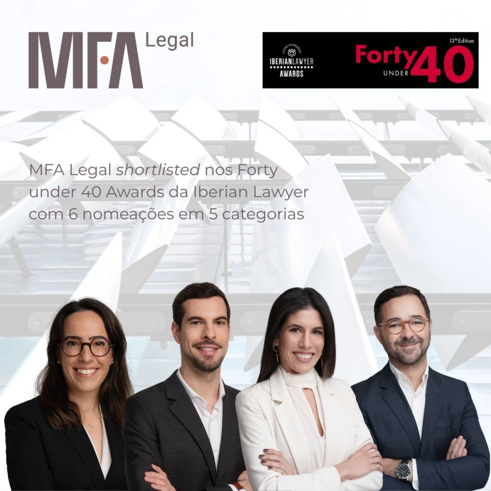 MFA Legal shortlisted for Iberian Lawyer's Forty under 40 awards with 6 nominations in 5 categories